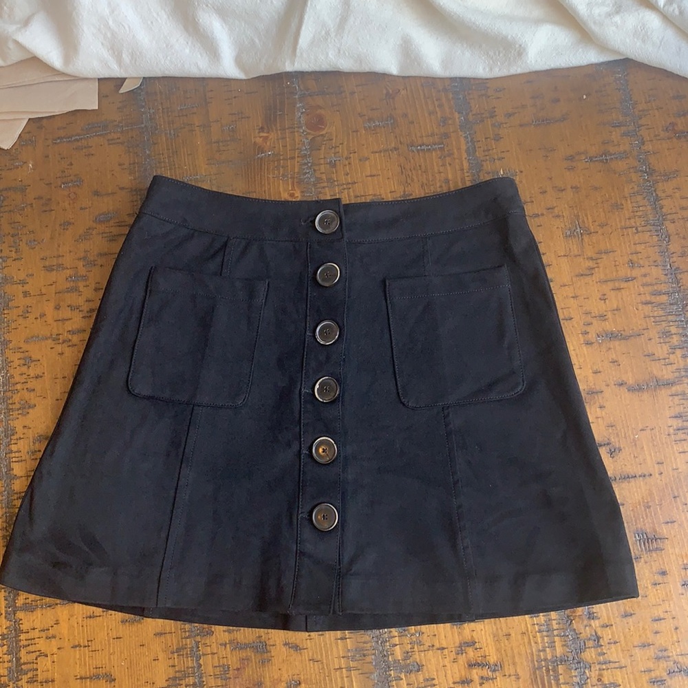 ZARA suede mini skirt